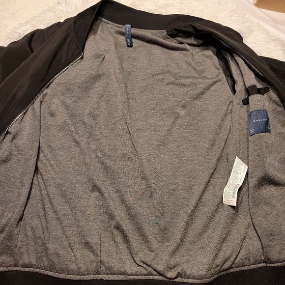 Zara Man black zipper jacket - Picture 4 of 10